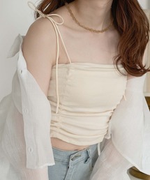 Ambre Neige | multi way drawstring camisole / マルチウェイドロストカップ付きキャミソール(キャミソール)