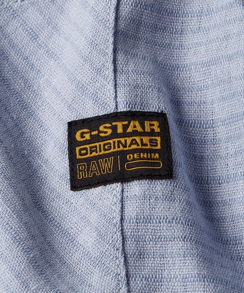 G-STAR（ジースター）の「WORKWEAR RESORT SHIRT/リネンワークシャツ（シャツ/ブラウス・メンズ・ブルー系その他2/ブルー系その他・X-SMALL/SMALL/MEDIUM/LARGE/X-LARGE）」の15枚目の写真