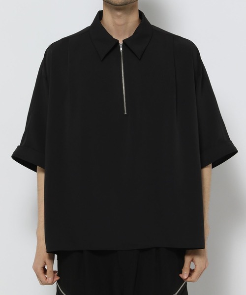 HARE（ハレ）の「【SET UP対応】DABOルーズハーフZIPシャツ(HARE)（シャツ/ブラウス・メンズ・グレー/ホワイト/ブラック/ブラウン/レッド系その他・SMALL/MEDIUM）」の16枚目の写真