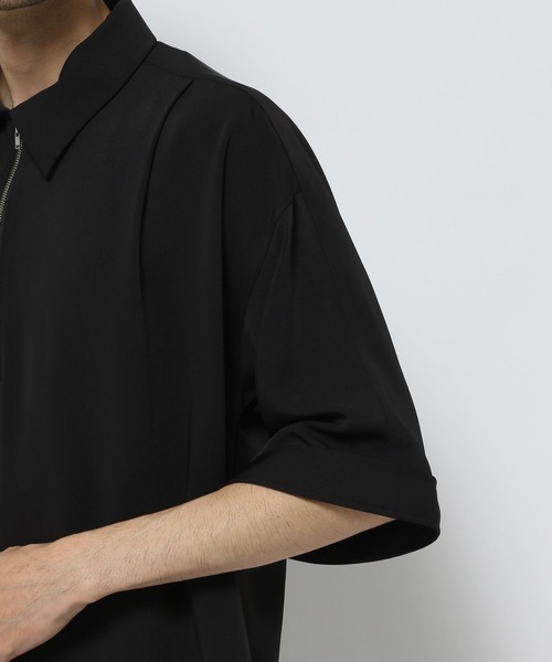 HARE（ハレ）の「【SET UP対応】DABOルーズハーフZIPシャツ(HARE)（シャツ/ブラウス・メンズ・グレー/ホワイト/ブラック/ブラウン/レッド系その他・SMALL/MEDIUM）」の20枚目の写真