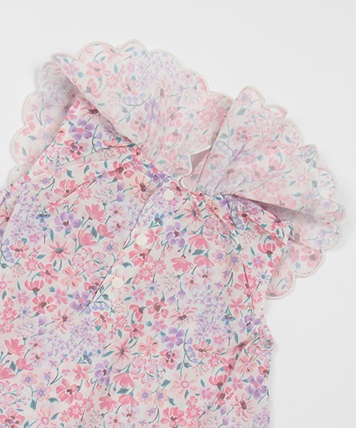 petit main（プティマイン）の「リボンチュニックセットアップ（アンサンブル・キッズ・オフホワイト/ライトピンク/クリーム・70cm/80ｃｍ）」の9枚目の写真