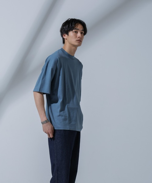 NANO universe（ナノユニバース）の「Anti Soaked(R)汗染み防止 クルーネックビッグT（Tシャツ/カットソー・メンズ・ブラック/ホワイト/ブルー・L/M/S）」の13枚目の写真