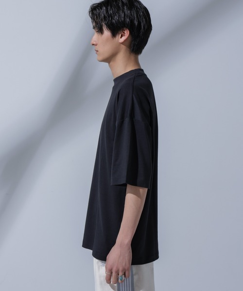 NANO universe（ナノユニバース）の「Anti Soaked(R)汗染み防止 クルーネックビッグT（Tシャツ/カットソー・メンズ・ブラック/ホワイト/ブルー・L/M/S）」の16枚目の写真