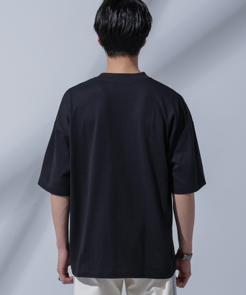NANO universe（ナノユニバース）の「Anti Soaked(R)汗染み防止 クルーネックビッグT（Tシャツ/カットソー・メンズ・ブラック/ホワイト/ブルー・L/M/S）」の17枚目の写真