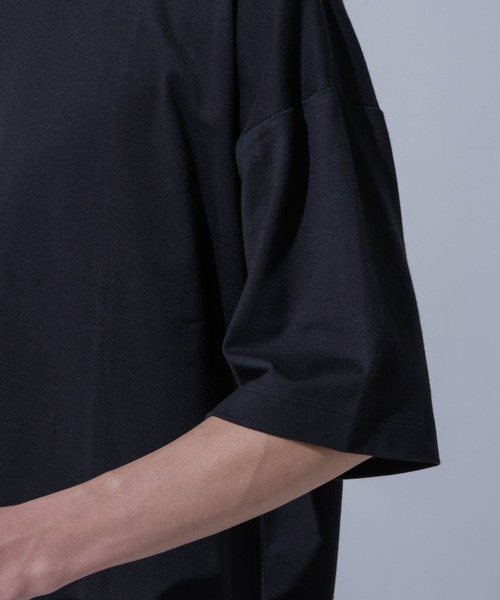 NANO universe（ナノユニバース）の「Anti Soaked(R)汗染み防止 クルーネックビッグT（Tシャツ/カットソー・メンズ・ブラック/ホワイト/ブルー・L/M/S）」の19枚目の写真