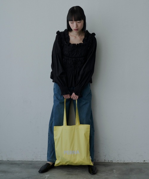 PERNA(ペルナ)の「ペルナトートバッグ(トートバッグ・レディース・イエロー/ピンク/ブルー/ブラウン/ブラック・FREE)」の12枚目の写真