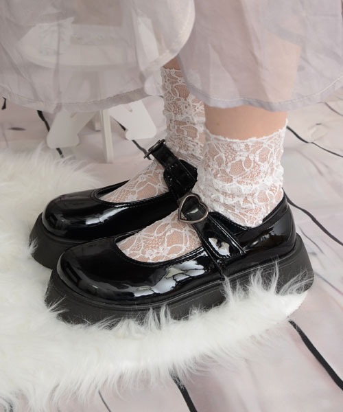 VIBGYOR Women（ヴィブジョー　ウィメン）の「【float】レース  フラワー クルー丈ソックス（ソックス/靴下・レディース・ホワイト/ブラック/アイボリー・FREE）」の18枚目の写真