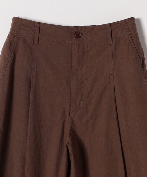 SHIPS any(シップス エニィ)の「SHIPS any:〈洗濯機可能〉ポプリン ステッチ タック パンツ(その他パンツ・レディース・オフホワイト/ブラウン・36/38)」の13枚目の写真