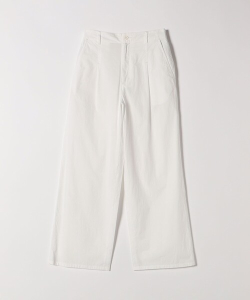 SHIPS any(シップス エニィ)の「SHIPS any:〈洗濯機可能〉ポプリン ステッチ タック パンツ(その他パンツ・レディース・オフホワイト/ブラウン・36/38)」の22枚目の写真