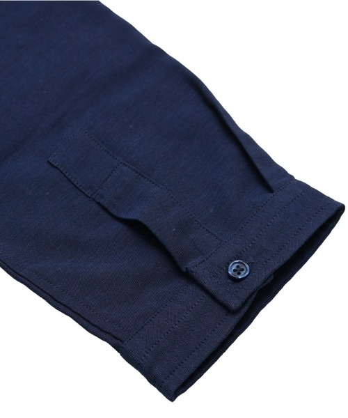 Pitta Re:)（ピッタリ）の「綿100% やわらかガーゼ レギュラー 七分袖カジュアルシャツ（シャツ/ブラウス・レディース・ネイビー・M/LL/S/L）」の3枚目の写真