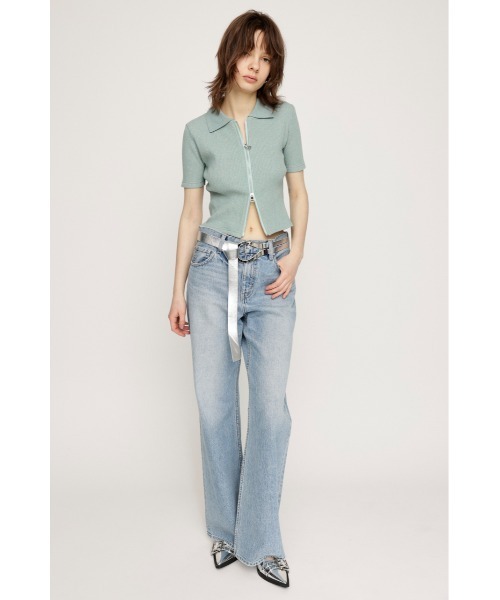 SLY（スライ）の「U BUCKLE THIN BELT ユー バックル シン ベルト（ベルト・レディース・シルバー/ブラック・FREE）」の10枚目の写真