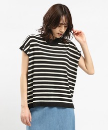 GLOBAL WORK Smile Seed Store | UVサマーニットTシャツフレンチスリーブ/992453(ニット/セーター)