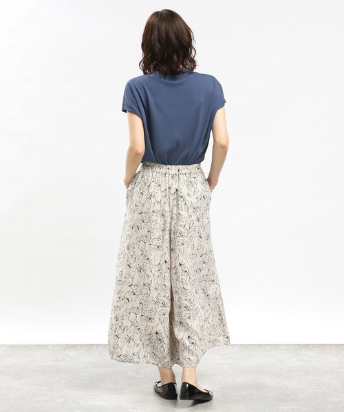 GLOBAL WORK Smile Seed Store（グローバルワーク スマイルシードストア）の「UVサマーニットTシャツフレンチスリーブ/992453（ニット/セーター・レディース・ブルー系その他6/ブラック×ホワイト/アイボリー/ブラック・X-LARGE/LARGE/MEDIUM/SMALL）」の21枚目の写真