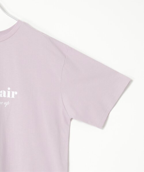 VENCEEXCHANGE(ヴァンスエクスチェンジ)の「【接触冷感】USAコットンロゴプリントTシャツ(Tシャツ/カットソー・レディース・ベージュ/オフホワイト/チャコール/パープル系/ブルー系・FREE)」の8枚目の写真
