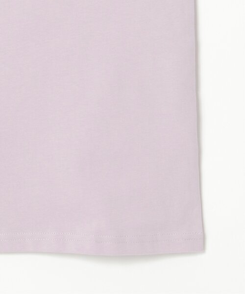 VENCEEXCHANGE(ヴァンスエクスチェンジ)の「【接触冷感】USAコットンロゴプリントTシャツ(Tシャツ/カットソー・レディース・ベージュ/オフホワイト/チャコール/パープル系/ブルー系・FREE)」の9枚目の写真