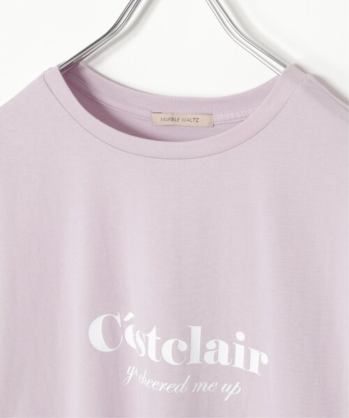 VENCEEXCHANGE(ヴァンスエクスチェンジ)の「【接触冷感】USAコットンロゴプリントTシャツ(Tシャツ/カットソー・レディース・ベージュ/オフホワイト/チャコール/パープル系/ブルー系・FREE)」の10枚目の写真