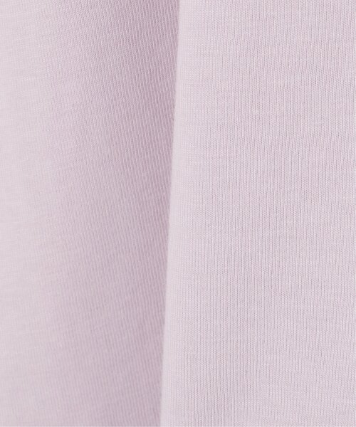 VENCEEXCHANGE(ヴァンスエクスチェンジ)の「【接触冷感】USAコットンロゴプリントTシャツ(Tシャツ/カットソー・レディース・ベージュ/オフホワイト/チャコール/パープル系/ブルー系・FREE)」の12枚目の写真