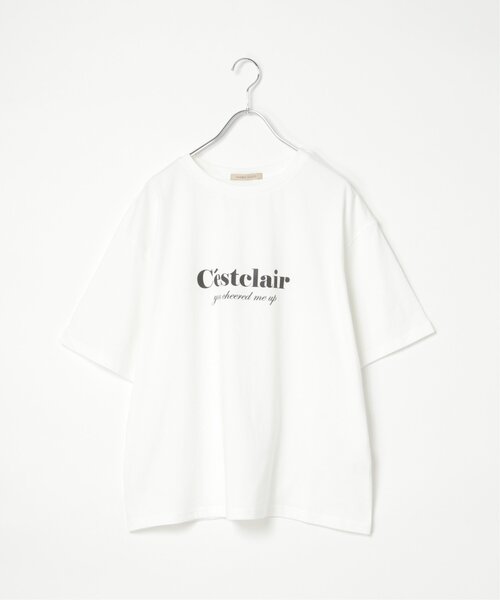 VENCEEXCHANGE(ヴァンスエクスチェンジ)の「【接触冷感】USAコットンロゴプリントTシャツ(Tシャツ/カットソー・レディース・ベージュ/オフホワイト/チャコール/パープル系/ブルー系・FREE)」の19枚目の写真