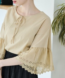 Crisp | カットワークフリルブラウス(シャツ/ブラウス)