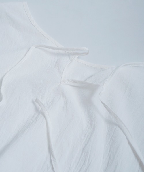 Crisp（クリスプ）の「カットワークフリルブラウス（シャツ/ブラウス・レディース・ベージュ/ホワイト/グリーン・FREE）」の8枚目の写真