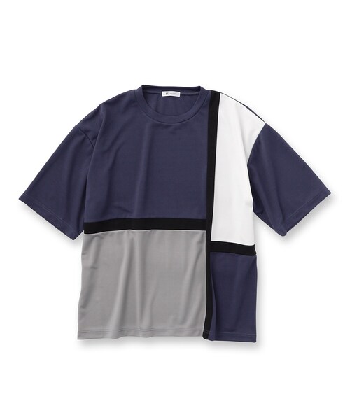 tk.TAKEO KIKUCHI（ティーケータケオキクチ）の「◆クロススイッチカットソー（Tシャツ/カットソー・メンズ・ホワイト系5/ブルー系4/ブラック系4・03/02/01）」の4枚目の写真