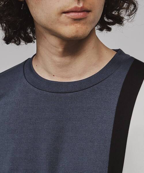 tk.TAKEO KIKUCHI（ティーケータケオキクチ）の「◆クロススイッチカットソー（Tシャツ/カットソー・メンズ・ホワイト系5/ブルー系4/ブラック系4・03/02/01）」の8枚目の写真