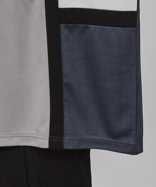 tk.TAKEO KIKUCHI（ティーケータケオキクチ）の「◆クロススイッチカットソー（Tシャツ/カットソー・メンズ・ホワイト系5/ブルー系4/ブラック系4・03/02/01）」の10枚目の写真