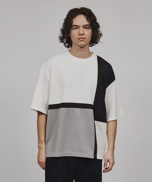 tk.TAKEO KIKUCHI（ティーケータケオキクチ）の「◆クロススイッチカットソー（Tシャツ/カットソー・メンズ・ホワイト系5/ブルー系4/ブラック系4・03/02/01）」の11枚目の写真