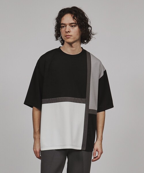 tk.TAKEO KIKUCHI（ティーケータケオキクチ）の「◆クロススイッチカットソー（Tシャツ/カットソー・メンズ・ホワイト系5/ブルー系4/ブラック系4・03/02/01）」の15枚目の写真