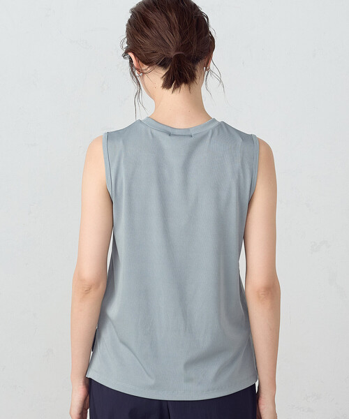 COMME CA ISM(コムサイズム)の「テレコ タンクトップ(タンクトップ・レディース・オレンジ/ブラック/ベージュ/サックスブルー・MEDIUM/LARGE)」の18枚目の写真