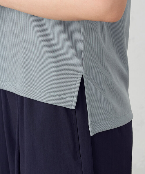 COMME CA ISM(コムサイズム)の「テレコ タンクトップ(タンクトップ・レディース・オレンジ/ブラック/ベージュ/サックスブルー・MEDIUM/LARGE)」の21枚目の写真