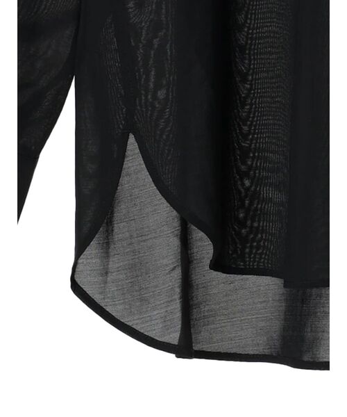 earth music&ecology(アースミュージックアンドエコロジー)の「シアーバンドカラーシャツ(シャツ/ブラウス・レディース・モカ/ブラック/ブルー/オフホワイト・FREE)」の17枚目の写真