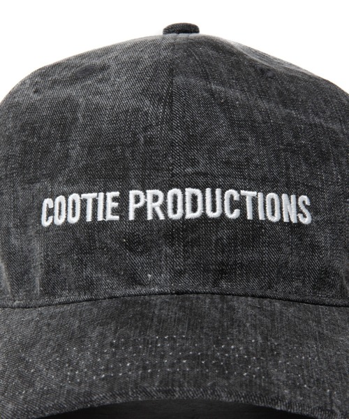 良品 24ss COOTIE ピグメント加工 6パネル キャップ ブラック 帽子 良品 24ss COOTIE ピグメント加工 6パネル キャップ ブラック