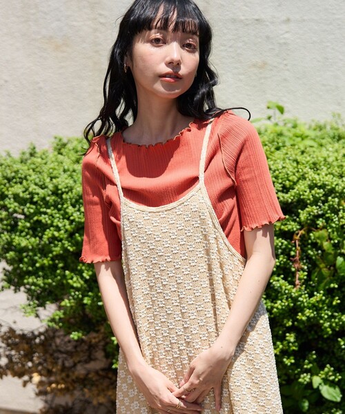 FREAK'S STORE（フリークスストア）の「キャミソールワンピース（ワンピース・レディース・ナチュラル・ﾌﾘ-）」の6枚目の写真