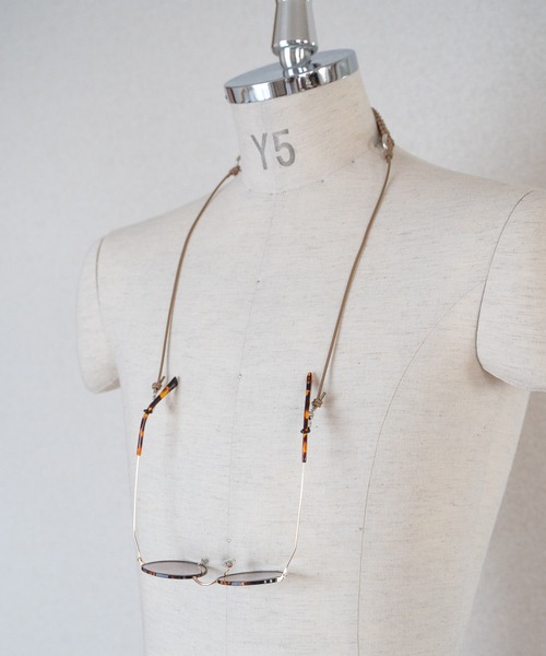 SENTI センティ / LEATHER BRAID GLASSES HOLDER レザーブレード