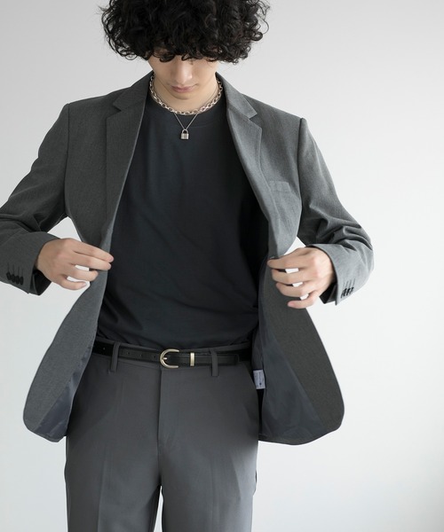 aimoha（アイモハ）の「aimoha men SIMPLE TAILORED JACKET（テーラードジャケット・メンズ・ブラック/ネイビー/グレー・LARGE/X-LARGE/XX-LARGE/MEDIUM）」の13枚目の写真