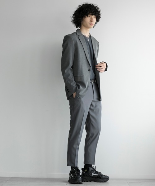 aimoha（アイモハ）の「aimoha men SIMPLE TAILORED JACKET（テーラードジャケット・メンズ・ブラック/ネイビー/グレー・LARGE/X-LARGE/XX-LARGE/MEDIUM）」の20枚目の写真