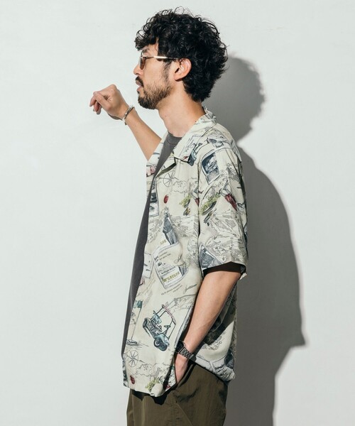 【セール】McGREGOR COLLECTION/マックレガー コレクション 別注 ヴィンテージライク アロハシャツ/オープンカラーシャツ/総柄シャツ（シャツ/ブラウス）｜McGREGOR（マックレガー）