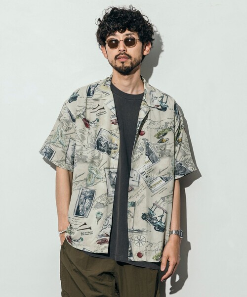 【セール】McGREGOR COLLECTION/マックレガー コレクション 別注 ヴィンテージライク アロハシャツ/オープンカラーシャツ/総柄シャツ（シャツ/ブラウス）｜McGREGOR（マックレガー）