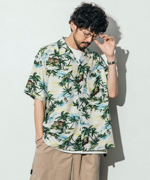 【セール】McGREGOR COLLECTION/マックレガー コレクション 別注 ヴィンテージライク アロハシャツ/オープンカラーシャツ/総柄シャツ（シャツ/ブラウス）｜McGREGOR（マックレガー）