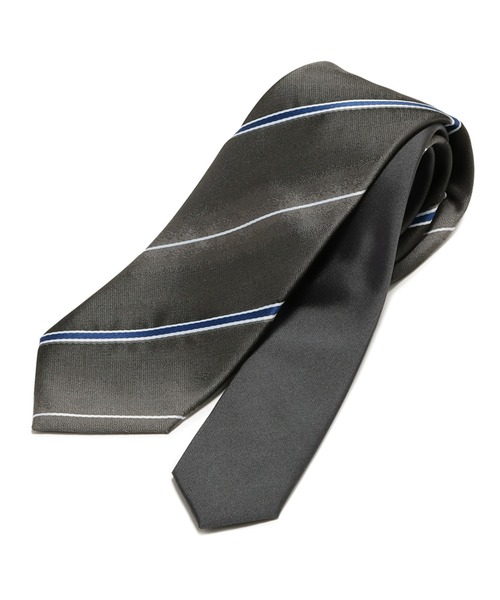 TOKYO SHIRTS（トウキョウシャツ）の「クレリックグラデーションナロータイ ベーシックネクタイ（ネクタイ・メンズ・ネイビー系3/ネイビー系4/ネイビー系5/ネイビー系6/グレー系2/グレー系3/カーキ/ワイン系3/ワイン系4/ネイビー系2/ネイビー系7/ワイン系2/ネイビー系1/グレー系1/ワイン系1・FREE）」の3枚目の写真