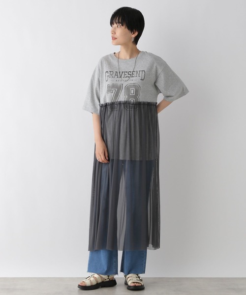 LEPSIM（レプシィム）の「ロゴチュールレイヤーワンピース　123940（ワンピース・レディース・ライトグレー/ブラック/レッド/チャコールグレー・FREE）」の21枚目の写真