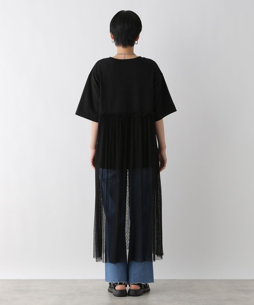 LEPSIM（レプシィム）の「ロゴチュールレイヤーワンピース　123940（ワンピース・レディース・ライトグレー/ブラック/レッド/チャコールグレー・FREE）」の15枚目の写真