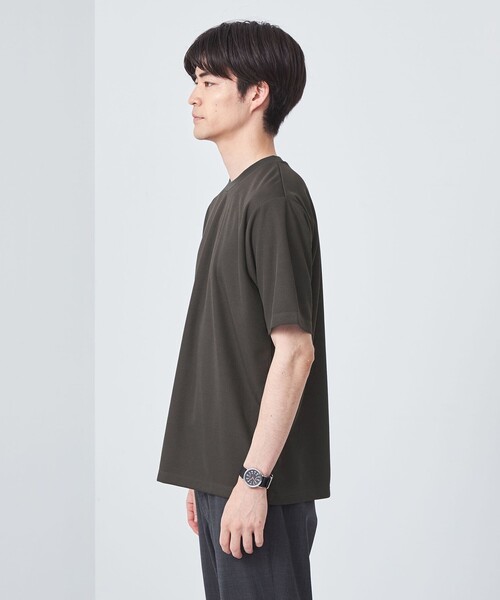 green label relaxing（グリーンレーベルリラクシング）の「JUSTFIT ハニカム ショートスリーブ Tシャツ（Tシャツ/カットソー・メンズ・グレー/モカ/オフホワイト/ブラック・S/L/XL/M）」の14枚目の写真