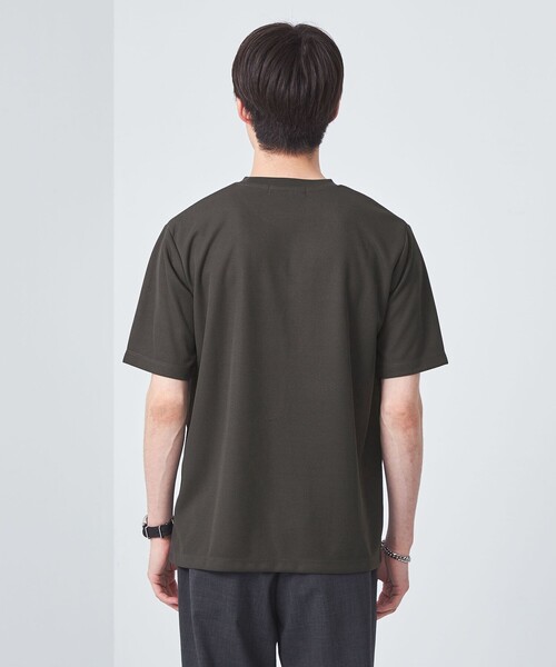 green label relaxing（グリーンレーベルリラクシング）の「JUSTFIT ハニカム ショートスリーブ Tシャツ（Tシャツ/カットソー・メンズ・グレー/モカ/オフホワイト/ブラック・S/L/XL/M）」の15枚目の写真