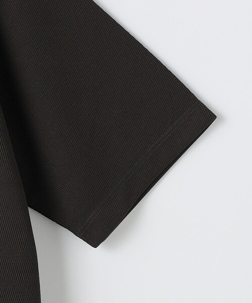 green label relaxing（グリーンレーベルリラクシング）の「JUSTFIT ハニカム ショートスリーブ Tシャツ（Tシャツ/カットソー・メンズ・グレー/モカ/オフホワイト/ブラック・S/L/XL/M）」の19枚目の写真