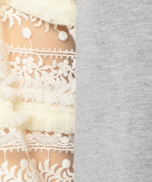 Another Edition(アナザーエディション)の「レーススリーブトップス/AEFC LACE SL T◆(Tシャツ/カットソー・レディース・ブラック/グレー・フリー)」の10枚目の写真