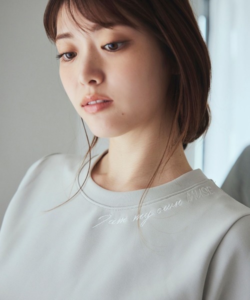 LANTINAM（ランティナム）の「【ユニセックス】ミューズTシャツ（Tシャツ/カットソー・レディース・ミント/ブラック/オフホワイト・MEDIUM/LARGE）」の14枚目の写真