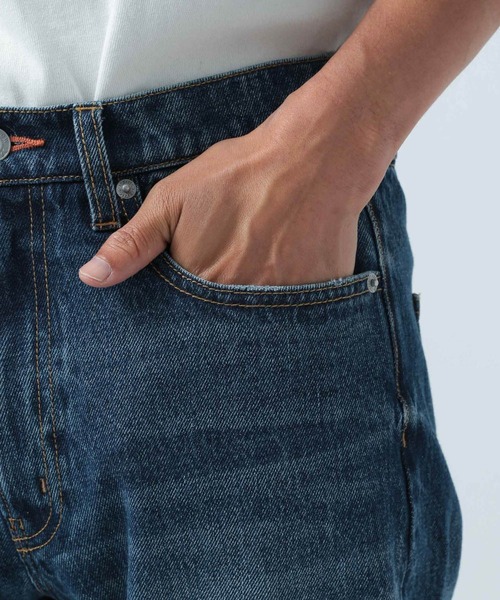BAYFLOW(ベイフロー)の「【BFJ】12.7OZスリムテーパードデニムパンツ(デニムパンツ・メンズ・ダークブルー/ブラック系・LARGE/MEDIUM/SMALL)」の9枚目の写真
