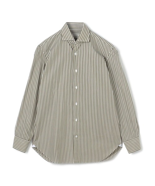 Maria Santangelo（マリアサンタンジェロ）の「Maria Santangelo コットン ワイドスプレッドカラーシャツ（シャツ/ブラウス・メンズ・カーキ/レッド系その他2/イエロー系その他2・42/40/38）」の2枚目の写真